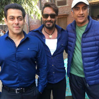 सलमान खान, अजय देवगन और मिलन लुथरिया मिले फिल्म 'बादशाहो' के सेट पर 