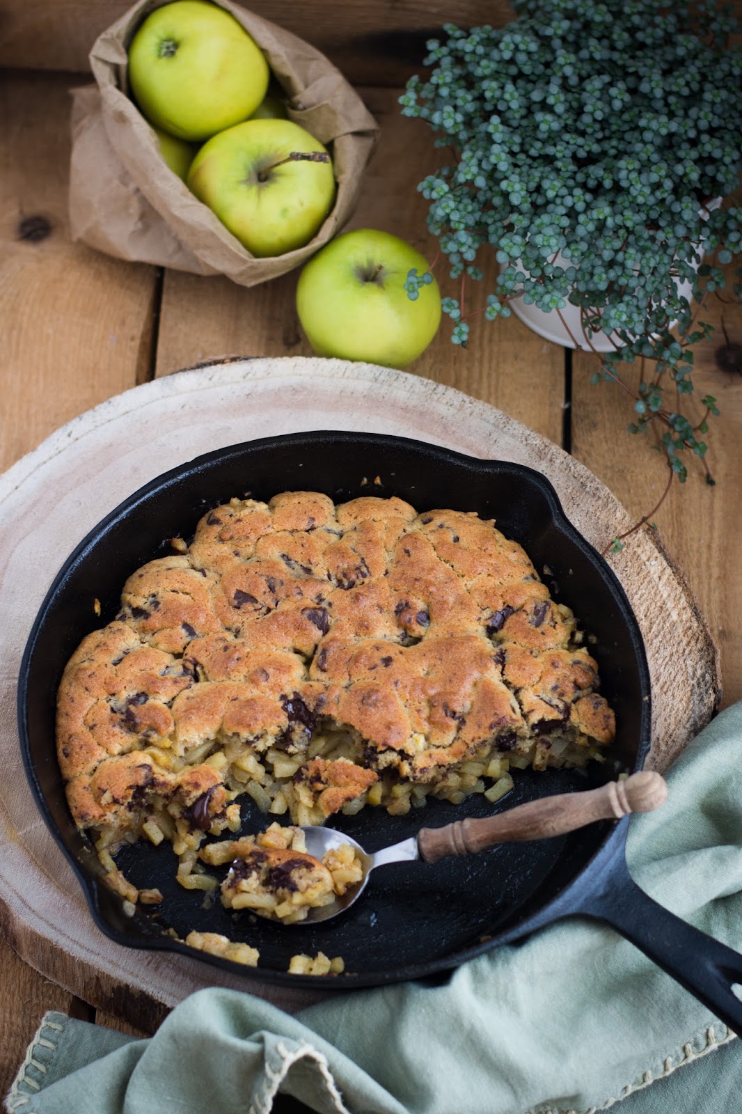 Chic, Chic, Chocolat: Crumble cookie aux pommes