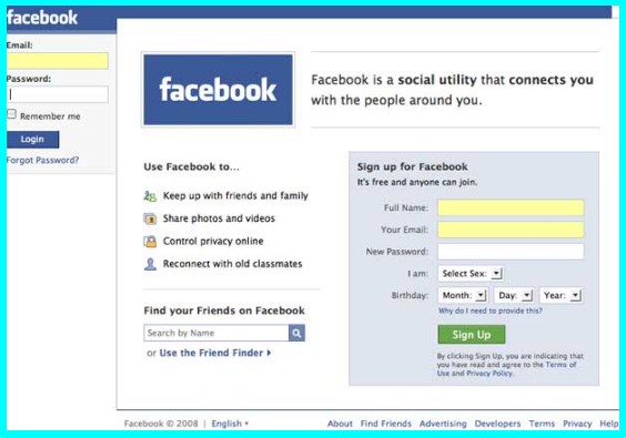 Facebook old web version