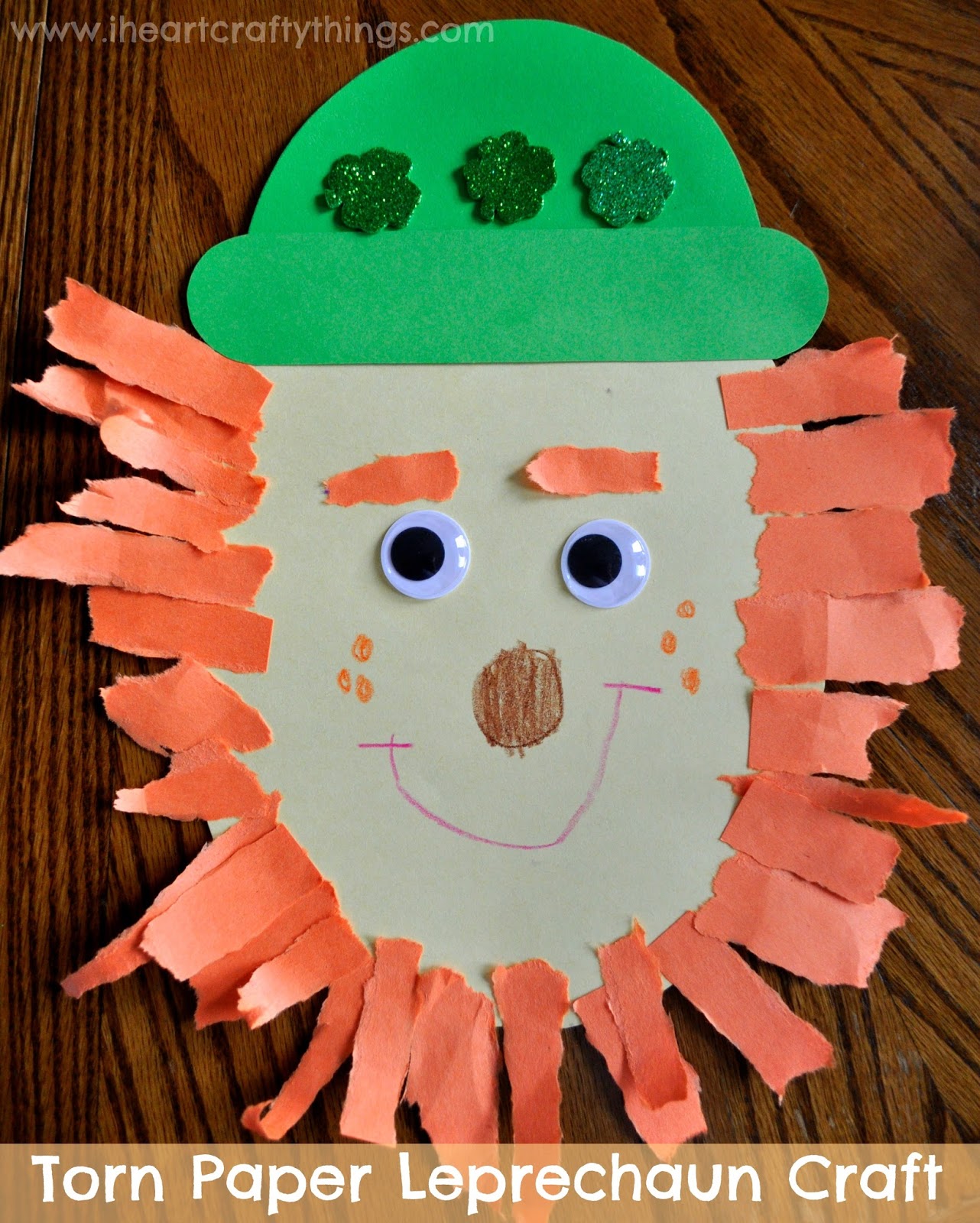 Leprechaun+Kids+Craft - St Patrick Day Crafts For Kindergarten