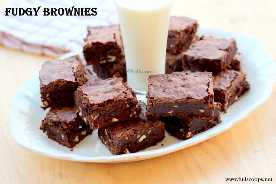 Best Fudgy Cocoa Brownies ~ Full Scoops - A food blog with easy,simple ...