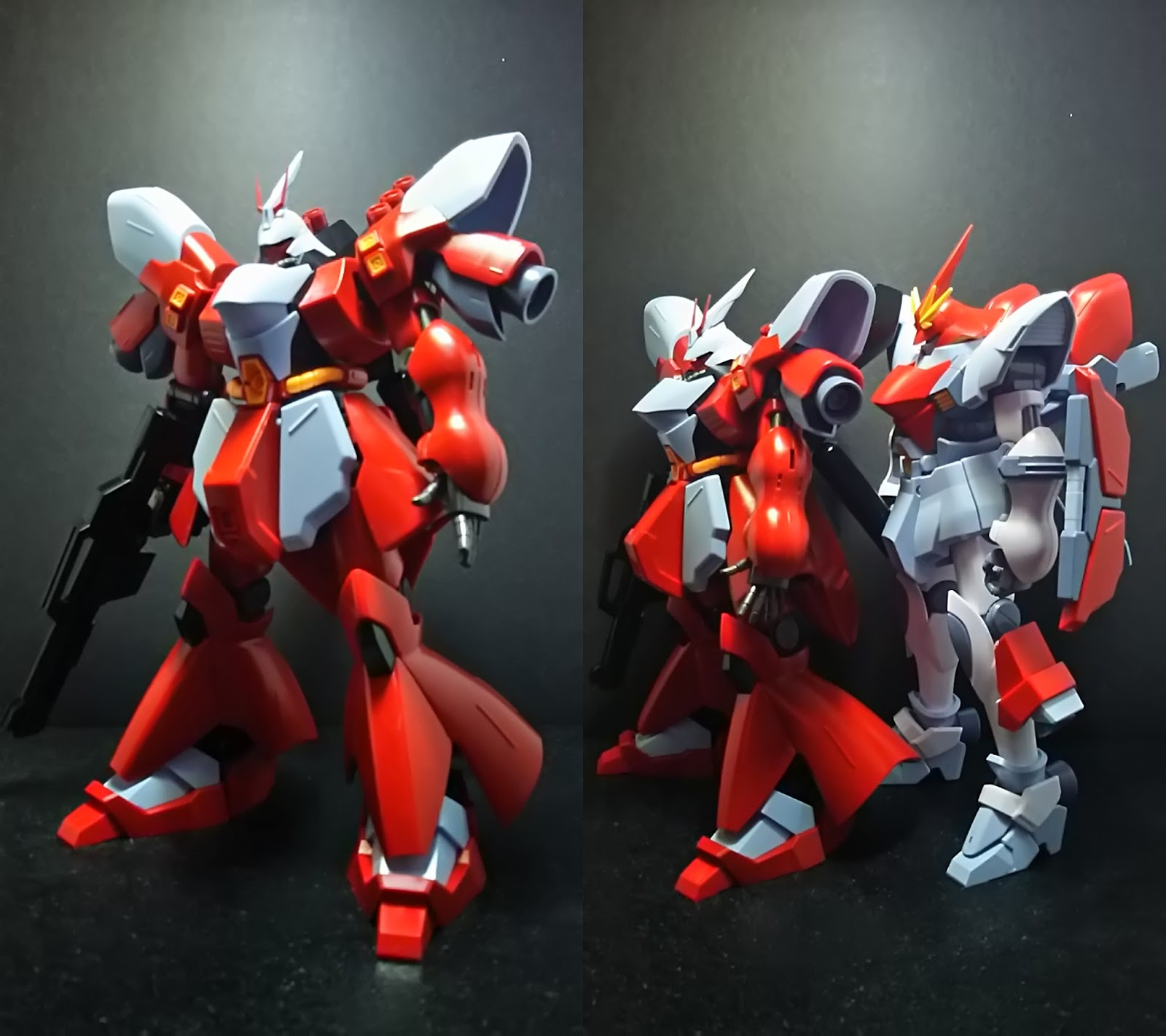 HGUCサザビー完成品 全塗装 HGサザビー制作記(完) 完成!全キャンディ