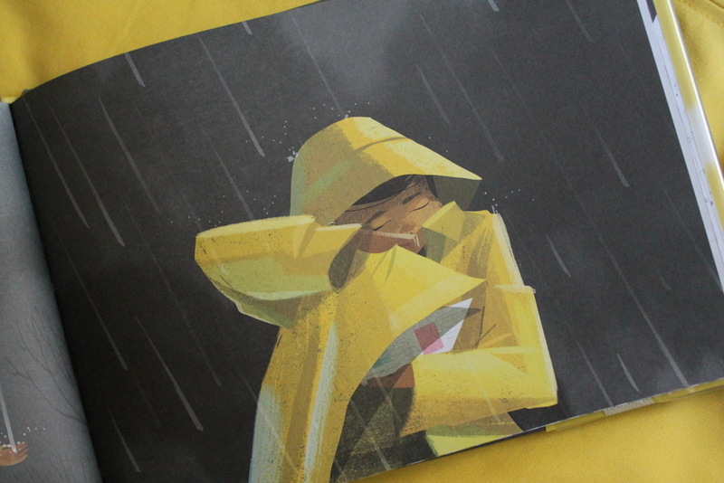 Books and Umbrellas Float by Daniel Miyares