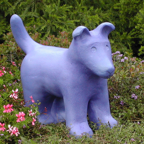 clay dog figurine