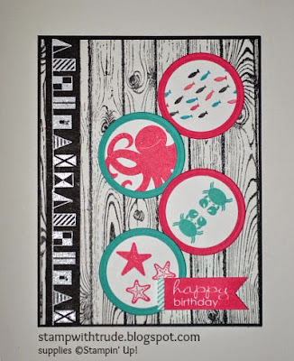 http://stampwithtrude.blogspot.com Stampin' Up! birthday card by Trude Thoman Sea Street stamp set