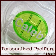 personalized pacifiers