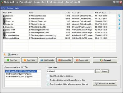 Okdo All to PowerPoint Converter Professional v5.0