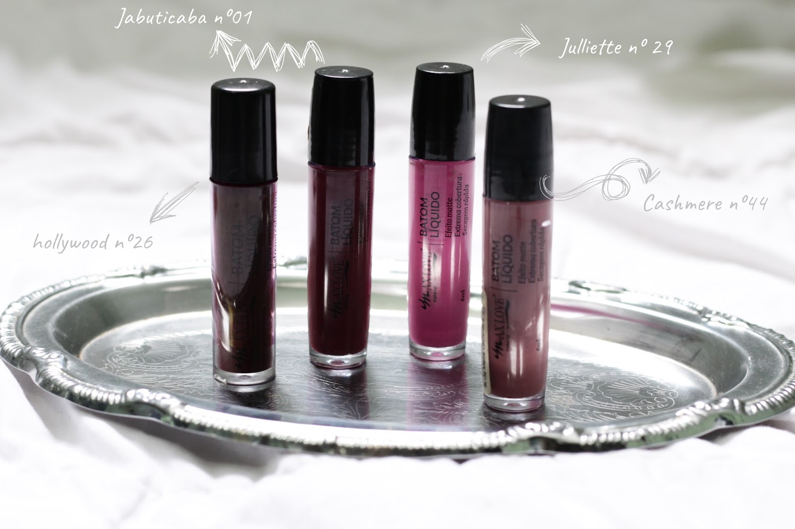 Resenha: Linha de Batons Líquidos Matte - Max Love batons liquidos matte max love