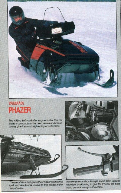 CLASSIC SNOWMOBILES OF THE PAST: 1988 YAMAHA PHAZER SNOWMOBILE