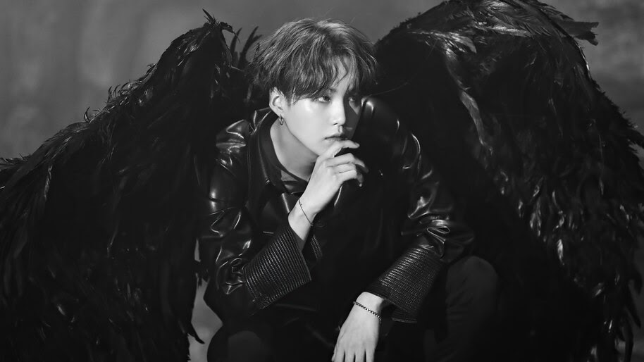 BTS, Suga, Black Wings, Map of the Soul 7, 4K, #6.690