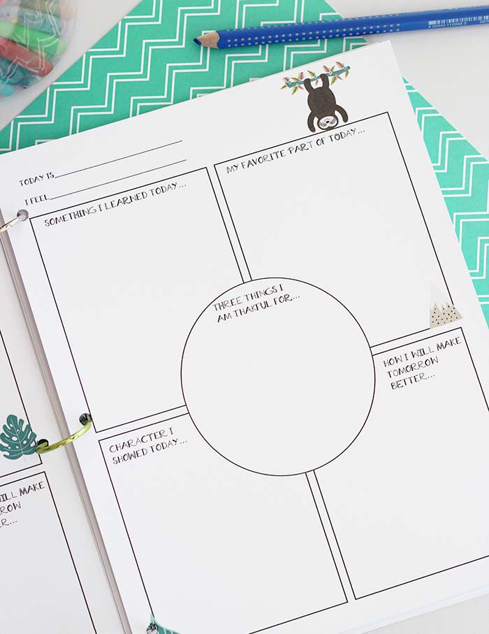 Printable Daily Positivity Journal for Kids to Encourage Gratitude ...