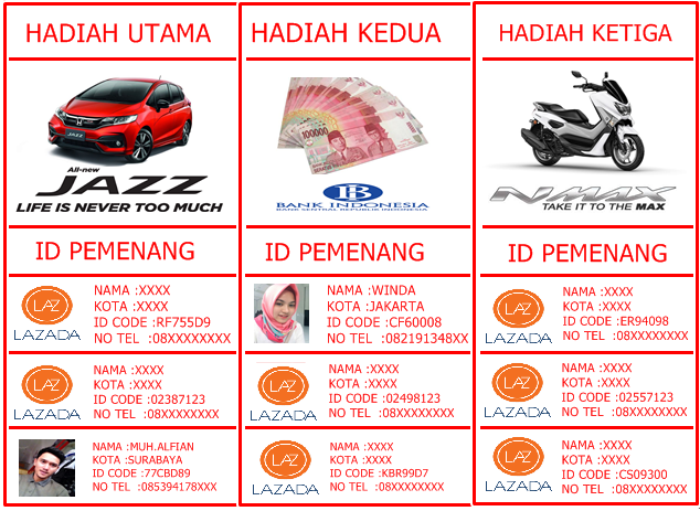 HADIAH LAZADA 2019 HADIAH LAZADA 2019
