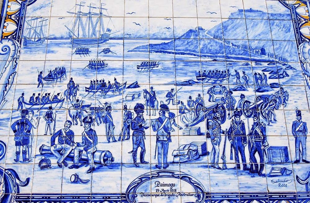 Azulejo no Centro de Interpretação da Batalha Vimeiro – Salvador