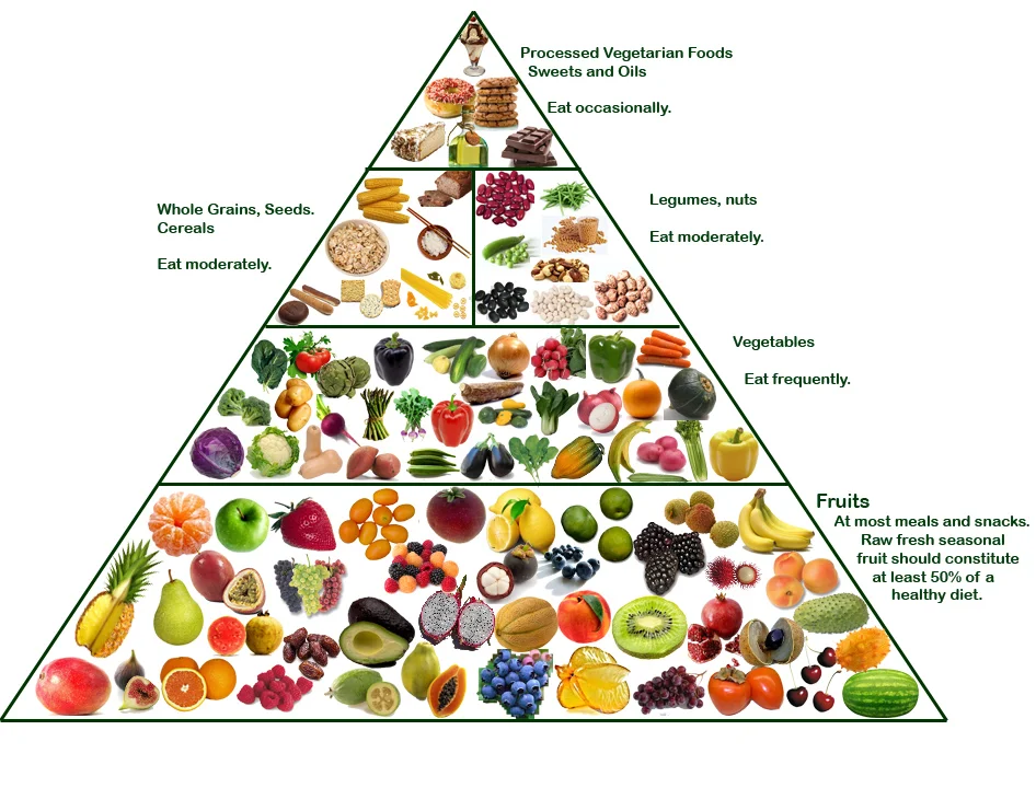 Vegan food pyramid die veganer pyramide