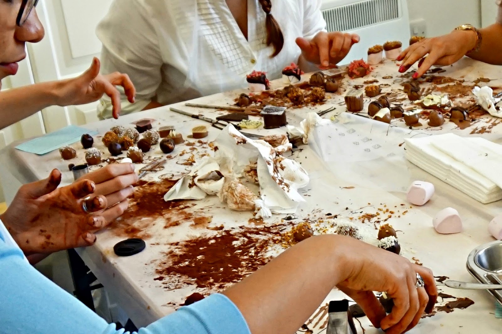 bloggers chocolate making
