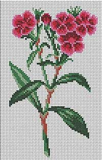 Cross Stitch Mania: Red Flowers Cross Stitch Chart Free