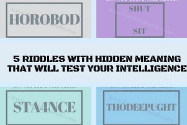 Can you solve these hidden meaning Rebus Riddles?