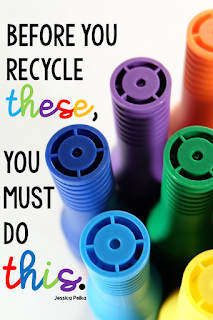 Recycling markers, sight word practice, and creating responsibility in your students! 