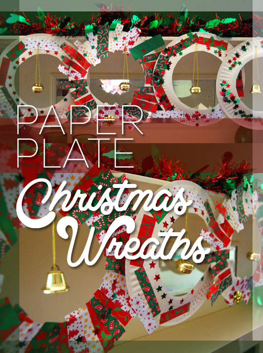 At home with Ali: Paper Plate Christmas Wreaths