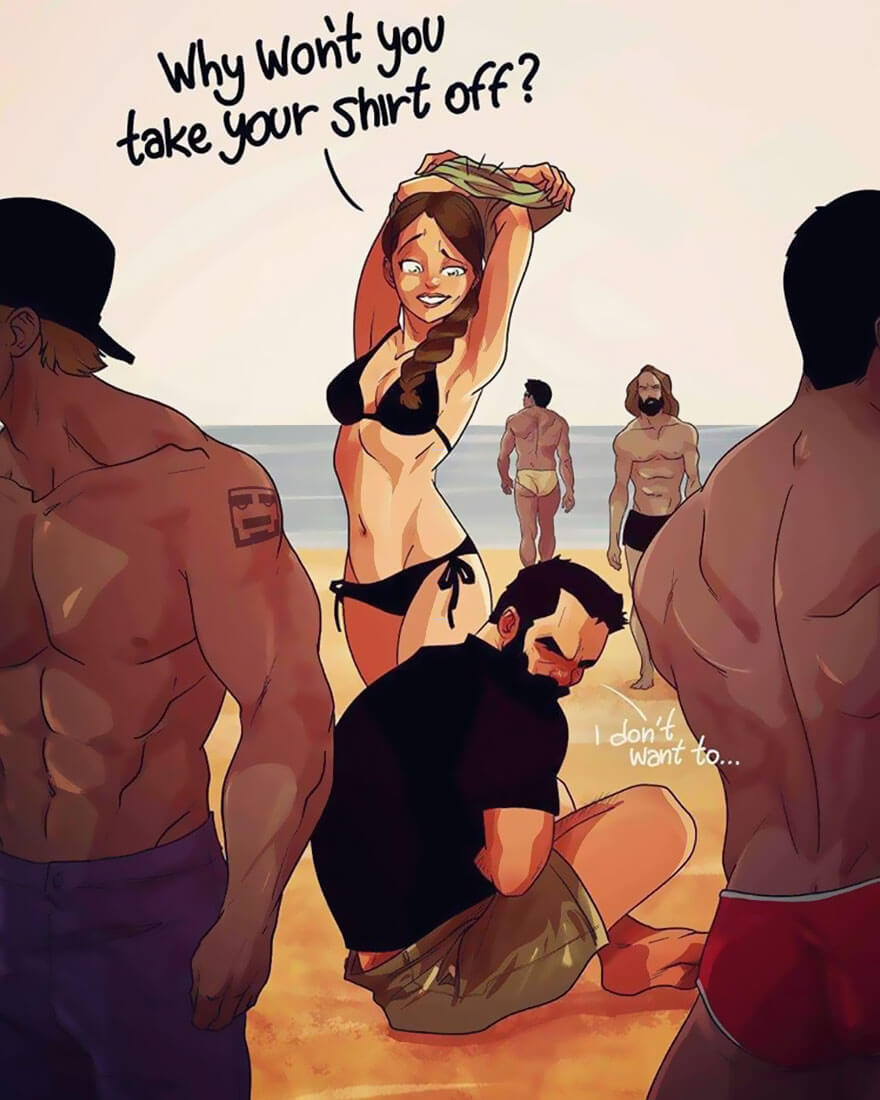 70 Fascinating Illustrations Of A Married Couple's Everyday Life 70 Fascinating Illustrations Of A Married Couple's Everyday Life
