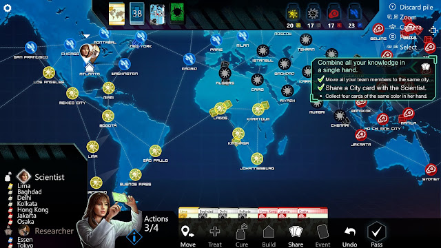 Screenshot from Pandemic: The Board Game