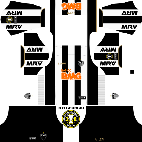kit de uniforme do atlético mineiro para dream league soccer