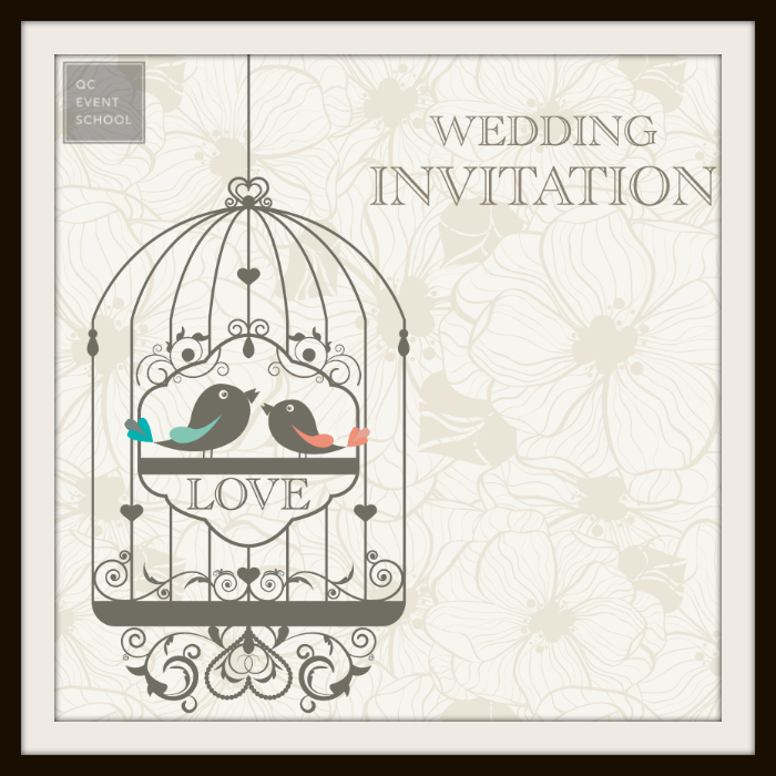 QC Event School Wedding Invitation