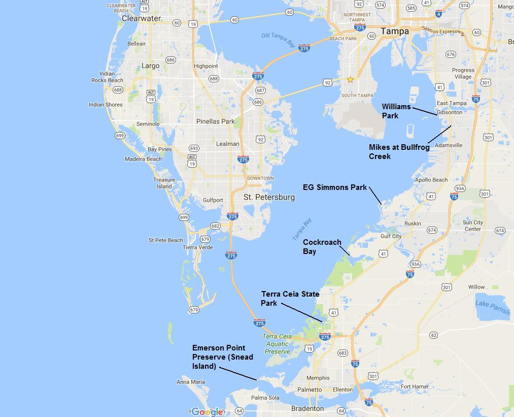 Trails and Waterways Hillsborough Bay and Tampa Bay Boat Ramps