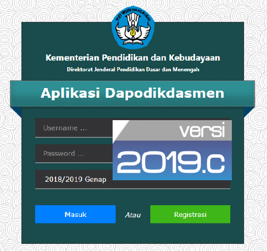 Aplikasi Dapodikdasmen Versi 2019 C Semester 2 Tahun Pelajaran 2018 2019 Dirilis Salam Edukasi