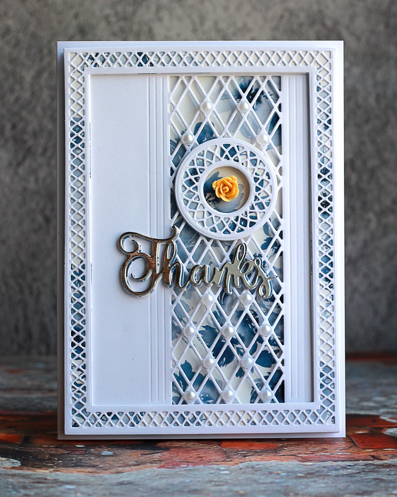 Building Your World Layered Lattice Card