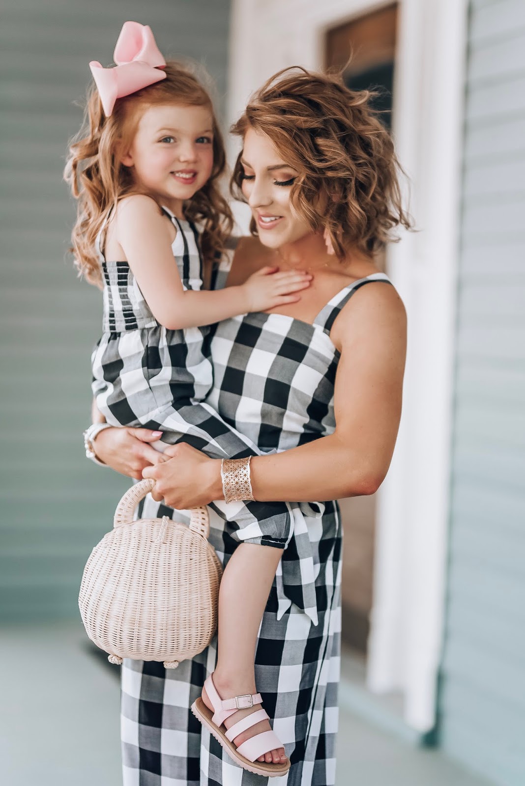 Mommy & Me Gingham Jumpsuits + What I Wish I Could Have Told Myself As a Young Mom - Something Delightful Blog