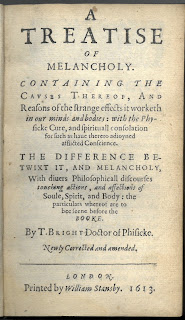 Title page to A Treatise of Melancholy