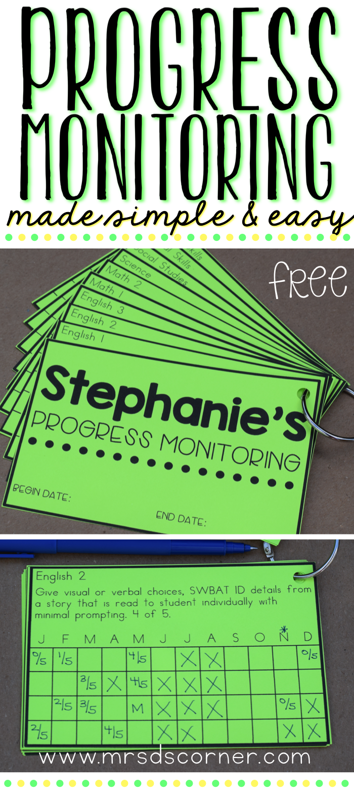 Progress Monitoring Made Quick and Easy - Mrs. D's Corner