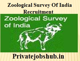 Zoological Survey Of India Recruitment Zoological Survey Of India Recruitment