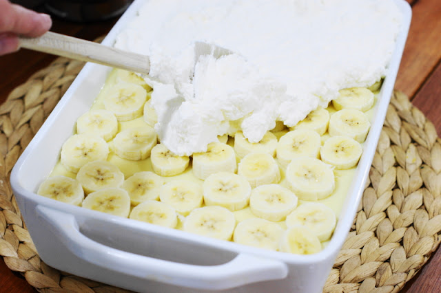 Making Banana Pudding Cake Image