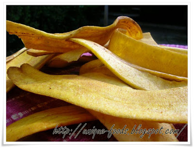 Banana Chips is our traditional food, especially for snack this food becomes more famous cause has the slim shape and nice taste. This chip has been our traditional food since our ancestor gives the tips how to take care on banana. Banana is our plants that grow up fertile in Asia. Perhaps, it causes the climate that is appropriate in Indonesia. From the west till the east, we could find the banana plant and all of them grow up fertile. 