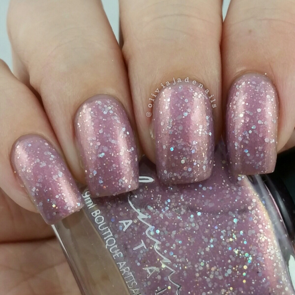 Femme Fatale Cosmetics Enchanted Desire swatched by Olivia Jade Nails