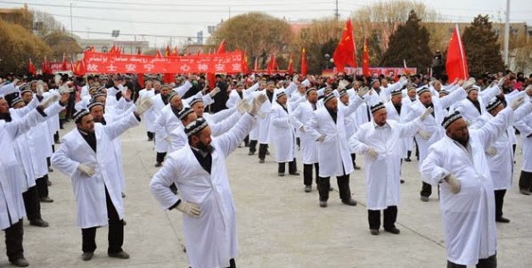 china imams dancing streets