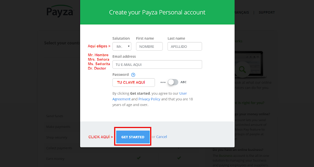 Payza Procesador de Pagos Online (e-Wallet)