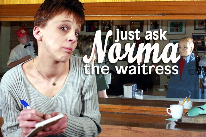 Talk on the street is Nosy Norma gets all her stories while waitressing at Edies Cafe!