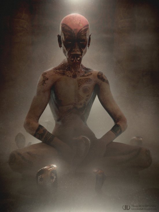 As ilustrações de personagens de ficção, fantasia e terror com traços realistas de Tierno Beauregard Tierno Beauregard artstation deviantart ilustrações ficção científica fantasia terror personagens realistas aliens robôs monstros criaturas