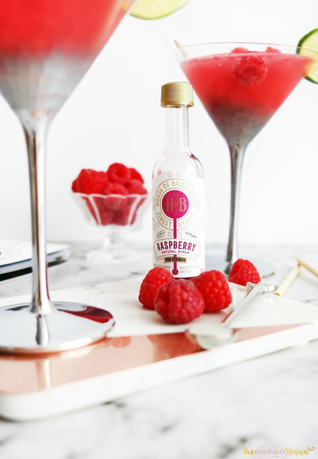 Sparkling non alcoholic iced raspberry mocktail The Little Blog Of Vegan