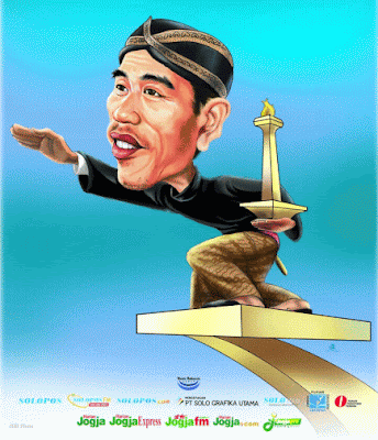 Gambar ilustrasi gaya Karikatur atau Kartun