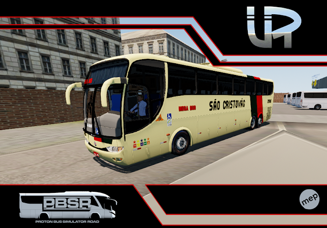 G6 1200 Scania São Cristovão Skin Proton Bus Simulator Road - G6 1200 Scania K124 São Cristovão - Patos de Minas MG