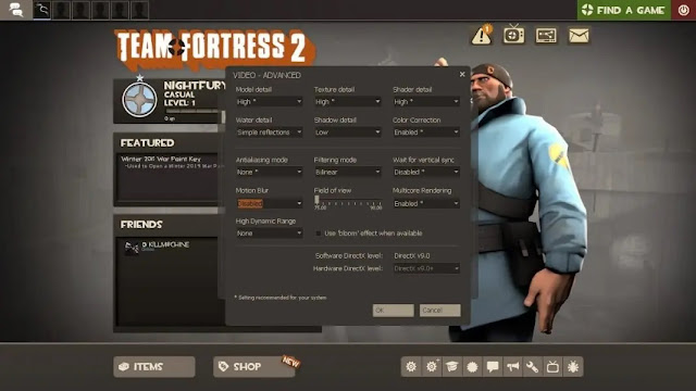 Team Fortress 2 için en iyi performans ve grafik ayarları! Team Fortress 2 için en iyi performans ve grafik ayarları!