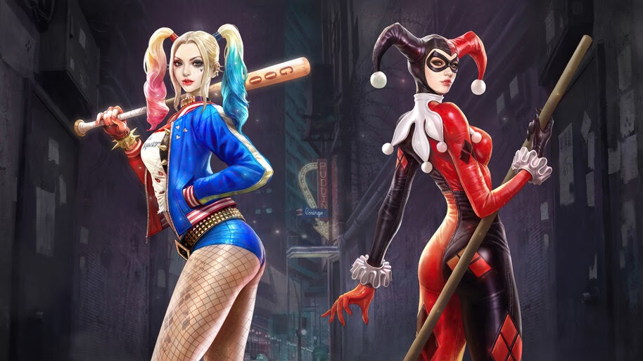 Harley Quinn, Suit, Costume, DC, Comics, Girls, 4K, #6.1997