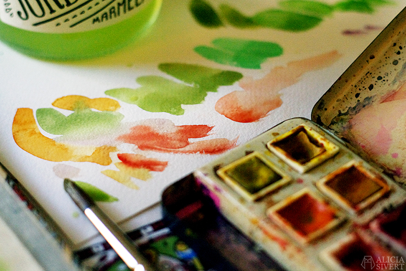 Watercolour by Alicia Sivertsson.