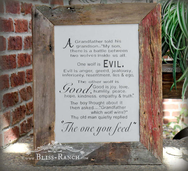 Boy Positive Quote Sign with barnwood frame, Bliss-Ranch