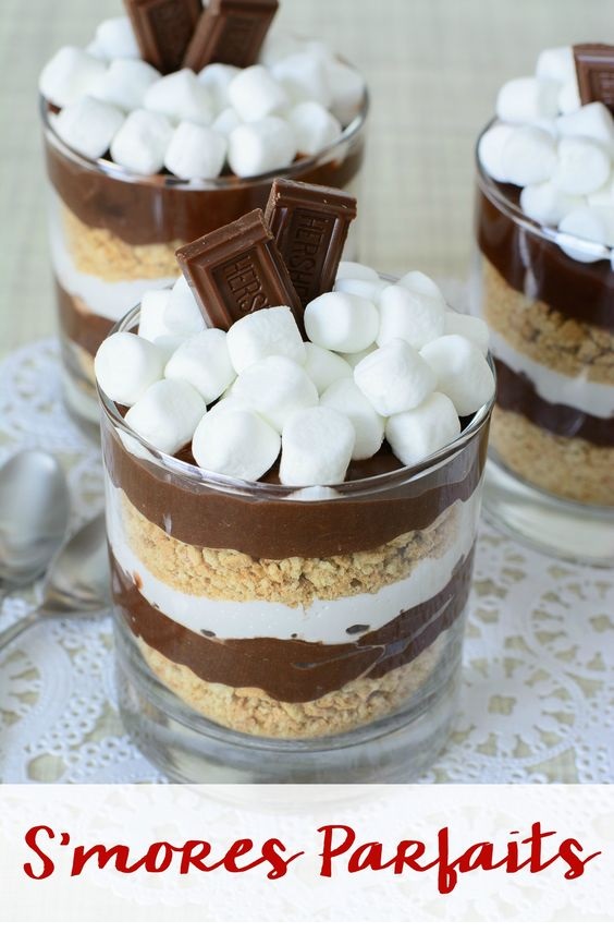 Easy No Bake S'mores Parfait