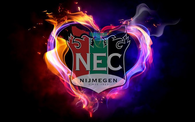 Voetbalclub NEC wallpaper met vuur
